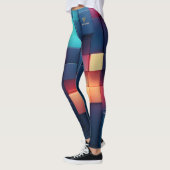 Neon Geometry Aangepaste Leggings (Links)