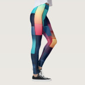 Neon Geometry Aangepaste Leggings (Rechts)