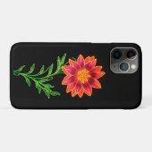 Neon gestileerde bloem Case-Mate iPhone case (Achterkant (horizontaal))