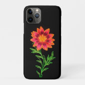 Neon gestileerde bloem Case-Mate iPhone case (Achterkant)