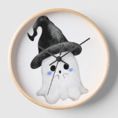 Neon Ghost Clock – Spooky Glow-In-The-Dark Wall Cl (Voorkant)