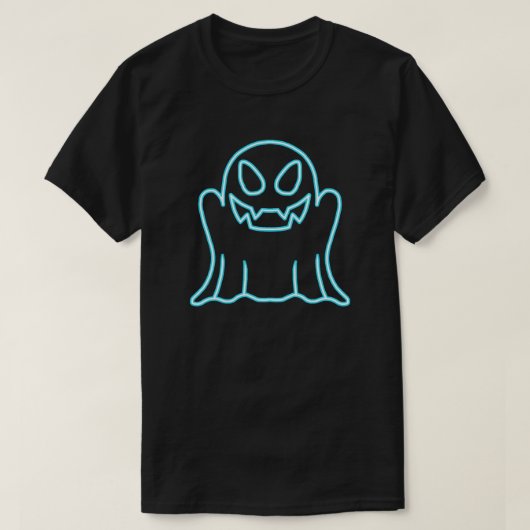 Neon Ghost Schattige Halloween T-shirt (Design voorkant)