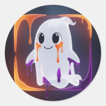 neon ghost-stickers