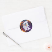 neon ghost-stickers ronde sticker (Envelop)