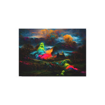 Neon Ghosts in een spookachtig fantasylandschap