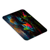 Neon Ghosts in een spookachtig fantasylandschap Magneet (Rechterzijde)