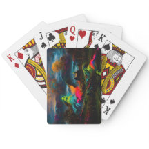 Neon Ghosts in een spookachtig fantasylandschap