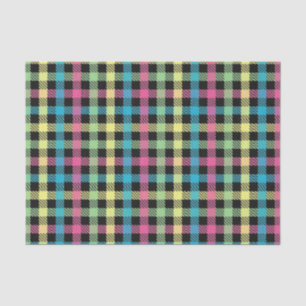 Neon Gingham Tissuepapier