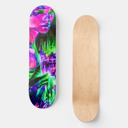 Neon Girl Skateboard Deck (Voorkant)