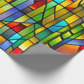 Neon Glas in lood Abstract Cadeaupapier (Hoek)