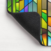 Neon Glas in lood Abstract Muismat (Hoek)