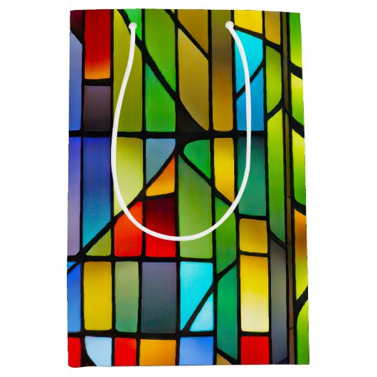 Neon Glas in lood Medium Cadeauzakje (Voorkant)