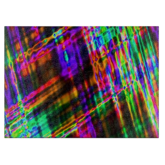 Neon glazen snijplank (Voorkant)