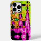 Neon Glitch Abstracte kunst Poster Print Case-Mate iPhone Case (Achterkant)