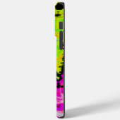 Neon Glitch Abstracte kunst Poster Print Case-Mate iPhone Case (Achterkant / Links)