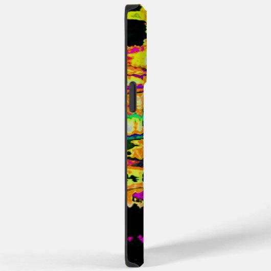 Neon Glitch Abstracte kunst Poster Print Case-Mate iPhone Case (Achterkant / Rechts)