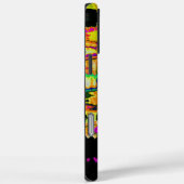 Neon Glitch Abstracte kunst Poster Print Case-Mate iPhone Case (Achterkant / Rechts)