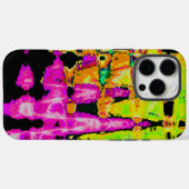 Neon Glitch Abstracte kunst Poster Print Case-Mate iPhone Case (Achterkant (horizontaal))
