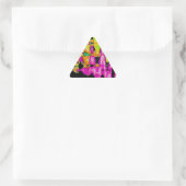 Neon Glitch Abstracte kunst Poster Print Sticker (Tas)