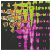 Neon Glitch Abstracte kunst Poster Print Stof (Close Up)