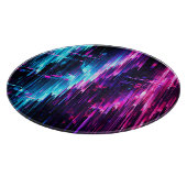Neon Glitch Data Stream Abstract Snijplank (Hoek)