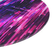 Neon Glitch Data Stream Abstract Snijplank (Hoek)