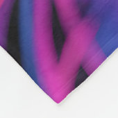 Neon Glitter Bloemmotief Fleece Deken (Hoek)