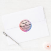 Neon Glitter Roos Gouden Body Butter Labels (Envelop)