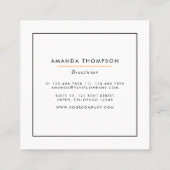 Neon Glitter Visitekaartje (Achterkant)