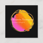 Neon Glitter Visitekaartje (Voorkant)