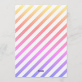 Neon gloed arcade verjaardagsuitnodiging kaart (Achterkant)