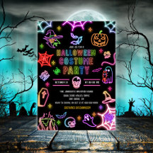 Neon Gloed in het Donker Halloween Kostuumfeest 
