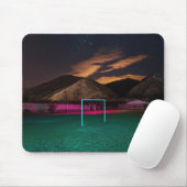 Neon gloed onder de sterren muismat (Met muis)