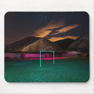 Neon gloed onder de sterren muismat