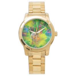 Neon gloed paardenbloemen in Dream Garden Horloge