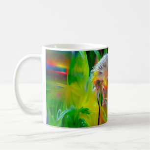 Neon gloed paardenbloemen in Dream Garden Koffiemok