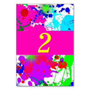 Neon Gloei, Verfspatten, Op Maat Kaart