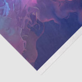 Neon gloeiend in donkere schedel piraat decoupage tissuepapier (Detail)