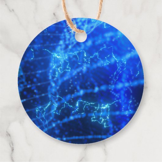 Neon gloeiend zwembad feest verjaardagsfeestje dan bedankjes labels (Achterkant)