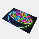 Neon Gloeiende Cereal Bowl Deurmat (Schuin)