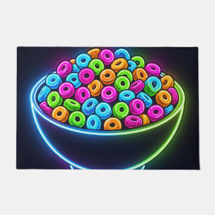 Neon Gloeiende Cereal Bowl Deurmat