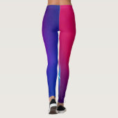 Neon Gloeiende Cirkel Abstracte Kunst Leggings (Achterkant)