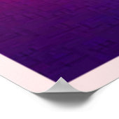 Neon Gloeiende Cirkel Abstracte Kunst Poster (Hoek)