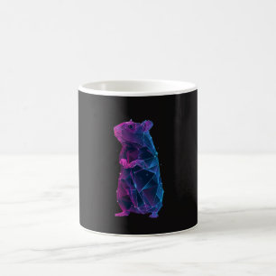 Neon Gloeiende Hamster Sci-fi Koffiemok