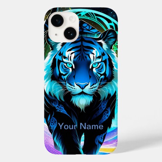 Neon Gloeiende Tijger mystiek en etherisch Case-Mate iPhone Case (Achterkant)