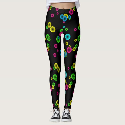 Neon gloeisferen leggings (Voorkant)