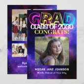 Neon glow 5 foto's afstuderen jaar middelbare scho (Voorkant / Achterkant)