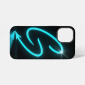 Neon Glow Black Phone Case iPhone Hoesje (Achterkant horizontaal)