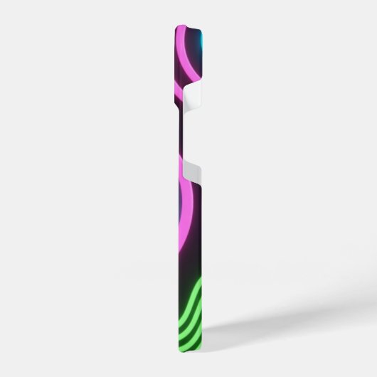 Neon Glow Black Phone Case iPhone Hoesje (Linkerkant)