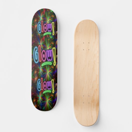 Neon Glow Board Persoonlijk Skateboard (Voorkant)